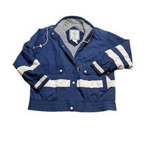 ⚓️💙‎ Izzi Spirit Nautical Sailor Windbreaker Jacket Medium 💙⚓️